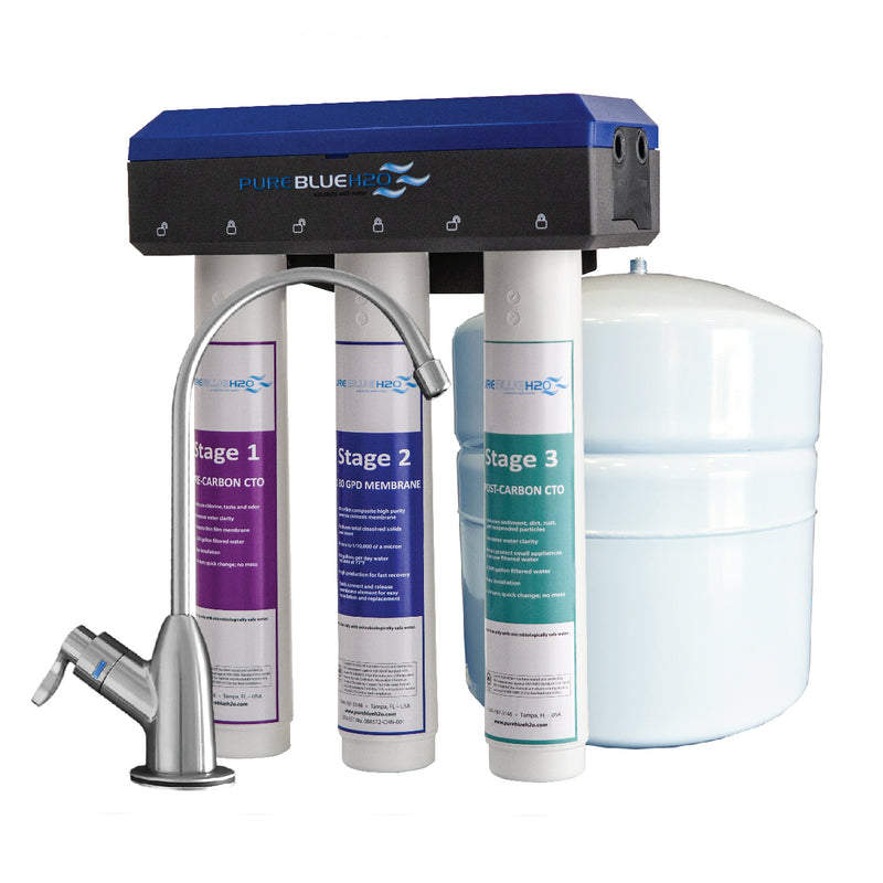 PureBlue H2O 3 Stage 1:1 Reverse Osmosis System,