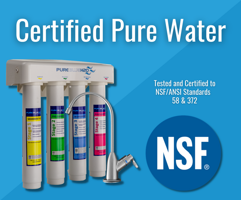 4-Stage Reverse Osmosis Water Filtration System